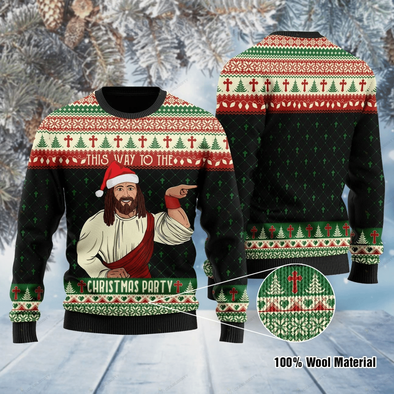 This Way To The Christmas Party Ugly Christmas Sweater | For Men & Women | Adult | US1187- Best Christmas Gifts 2023