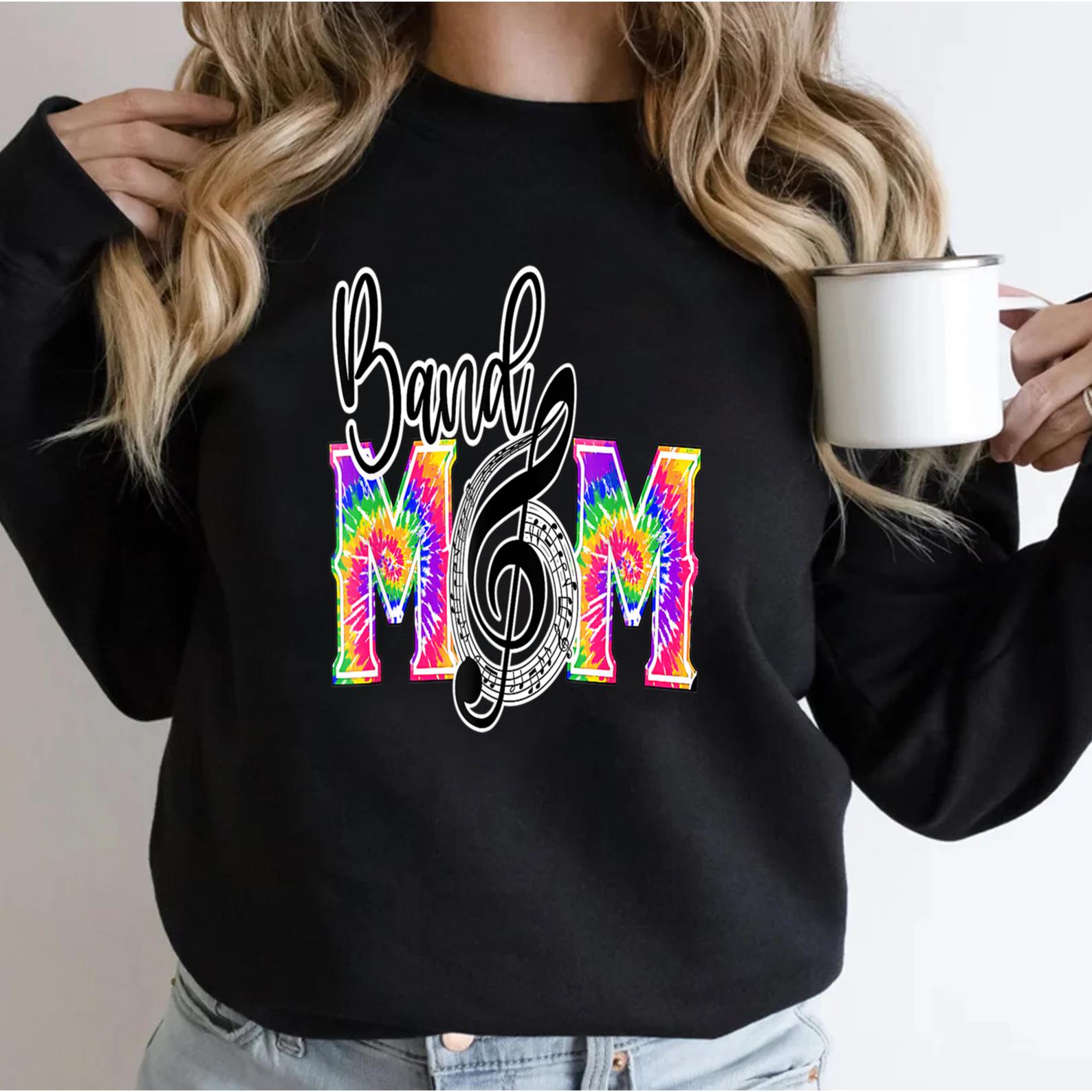 Tie Dye Band Mom Cool Mom Mother’s Day T-Shirt