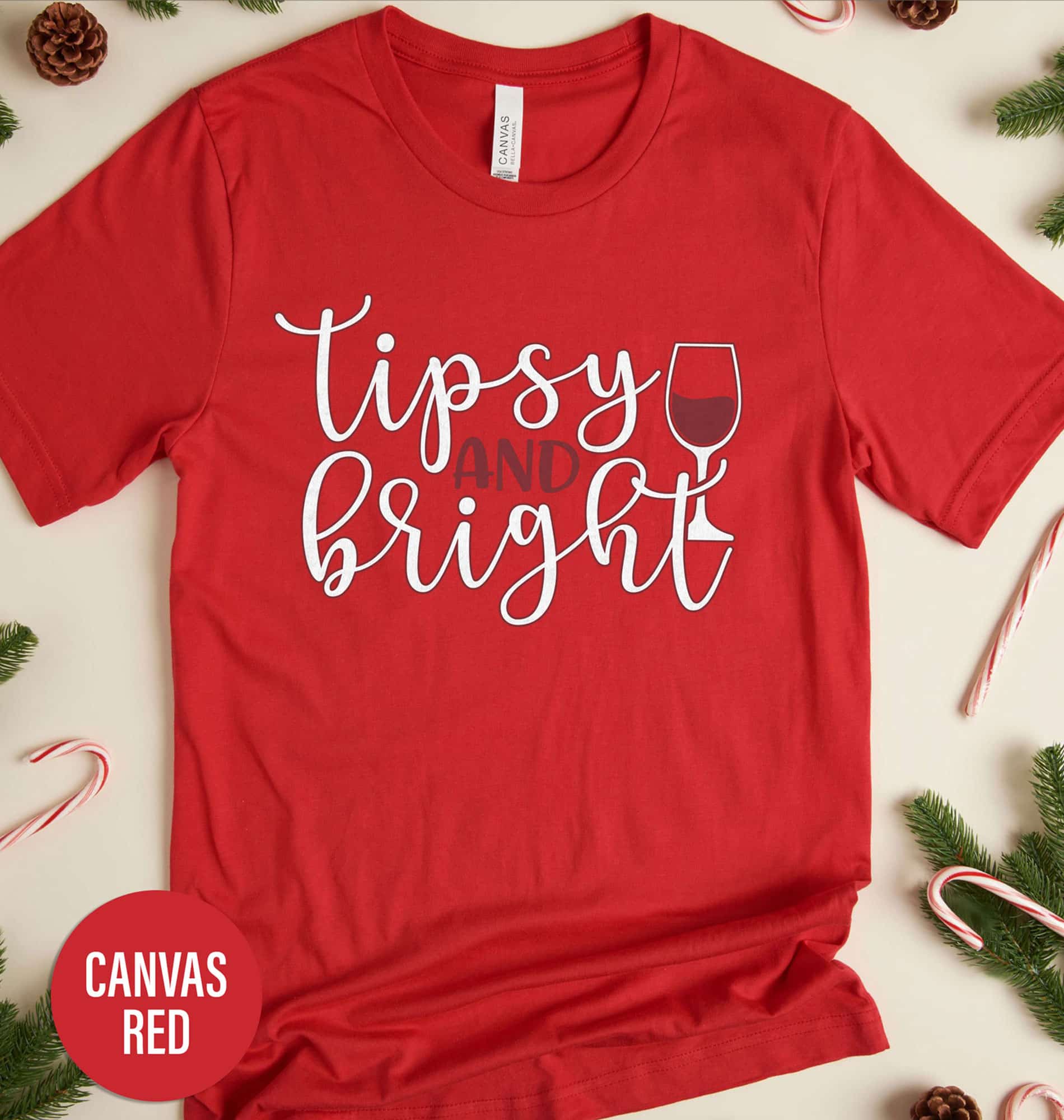 Tipsy & Bright Festive Christmas Shirt