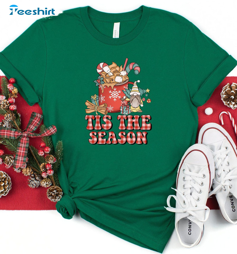 Tis The Season Christmas Shirt – Christmas Coffee Long Sleeve Sweater