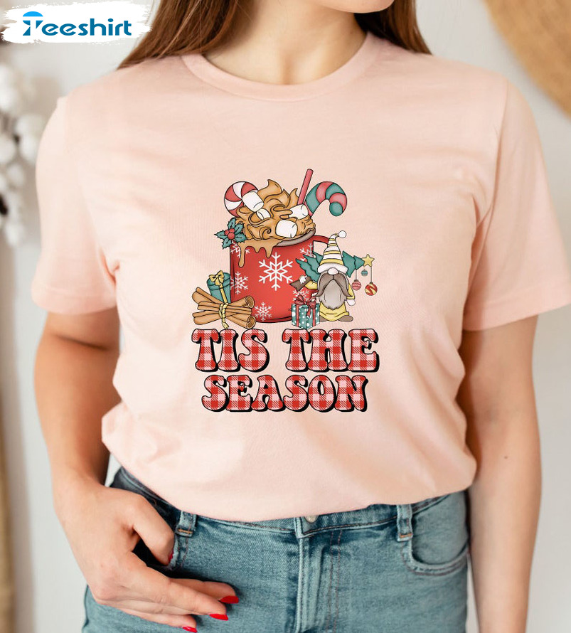 Tis The Season Christmas Shirt – Christmas Coffee Long Sleeve Sweater