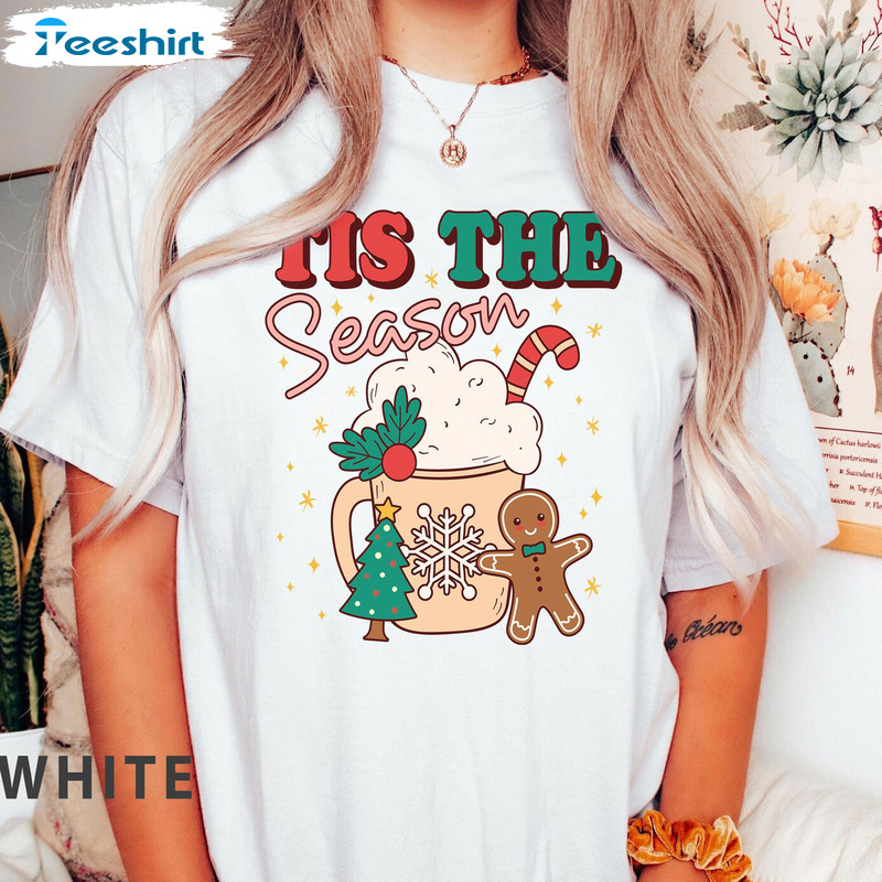 Tis The Season Christmas Shirt – Christmas Holiday Colors Sweatshirt Crewneck