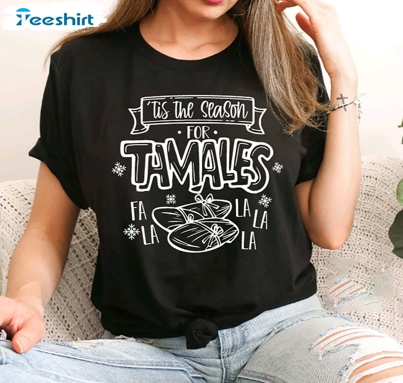 Tis The Season For Tamales Vintage Shirt, Christmas Short Sleeve Tee Tops