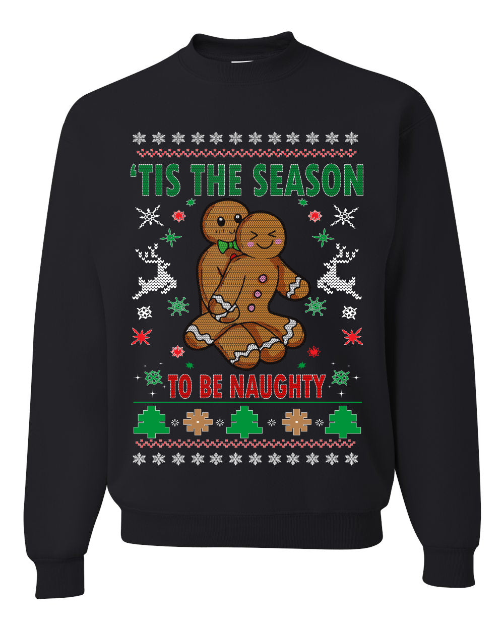 Tis’ The Season To Be Naughty Merry Ugly Christmas Sweater- Best Christmas Gifts 2023