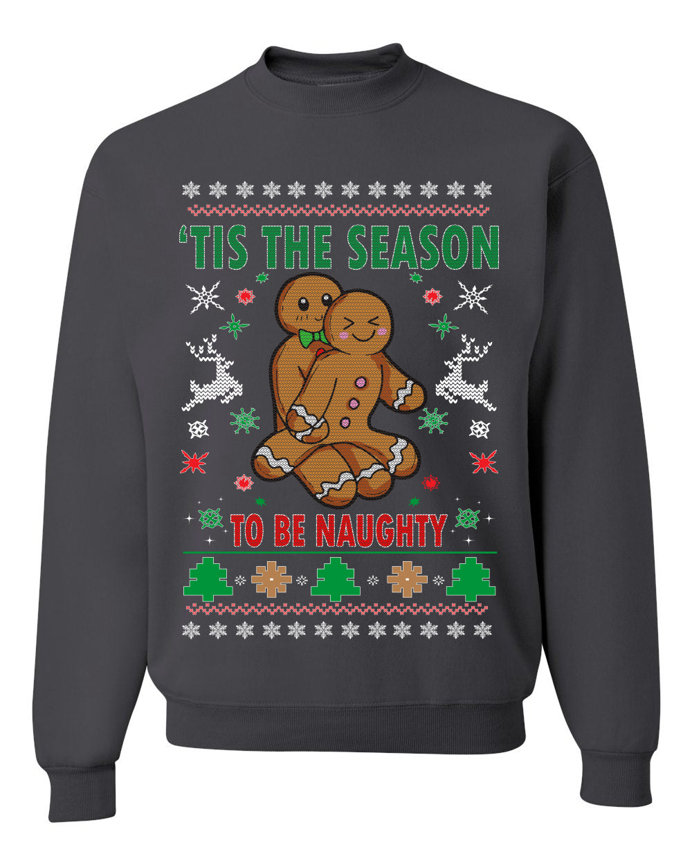 Tis’ The Season To Be Naughty Merry Ugly Christmas Sweater- Best Christmas Gifts 2023