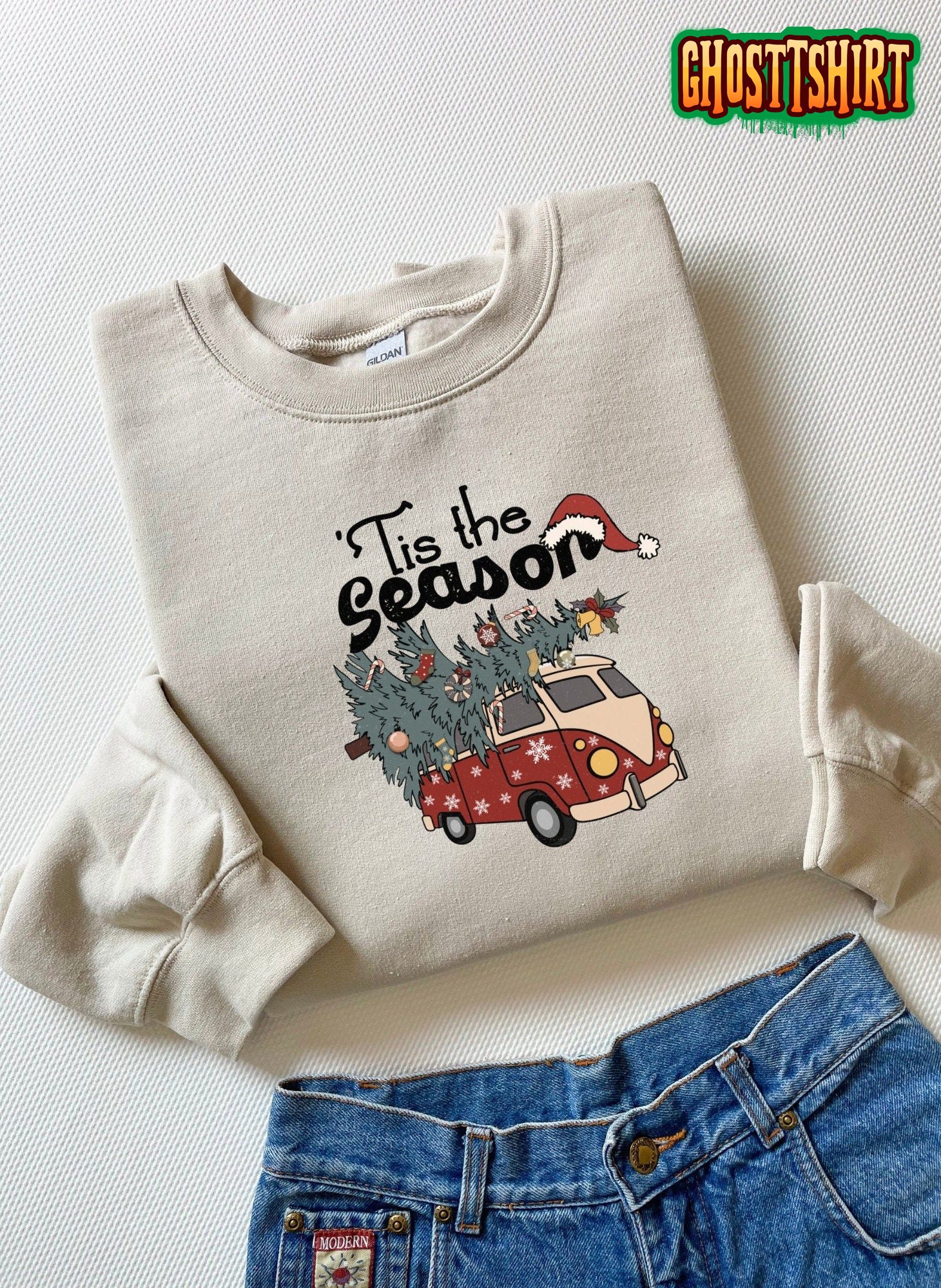 Tis The Season Tree Christmas Sweatshirt