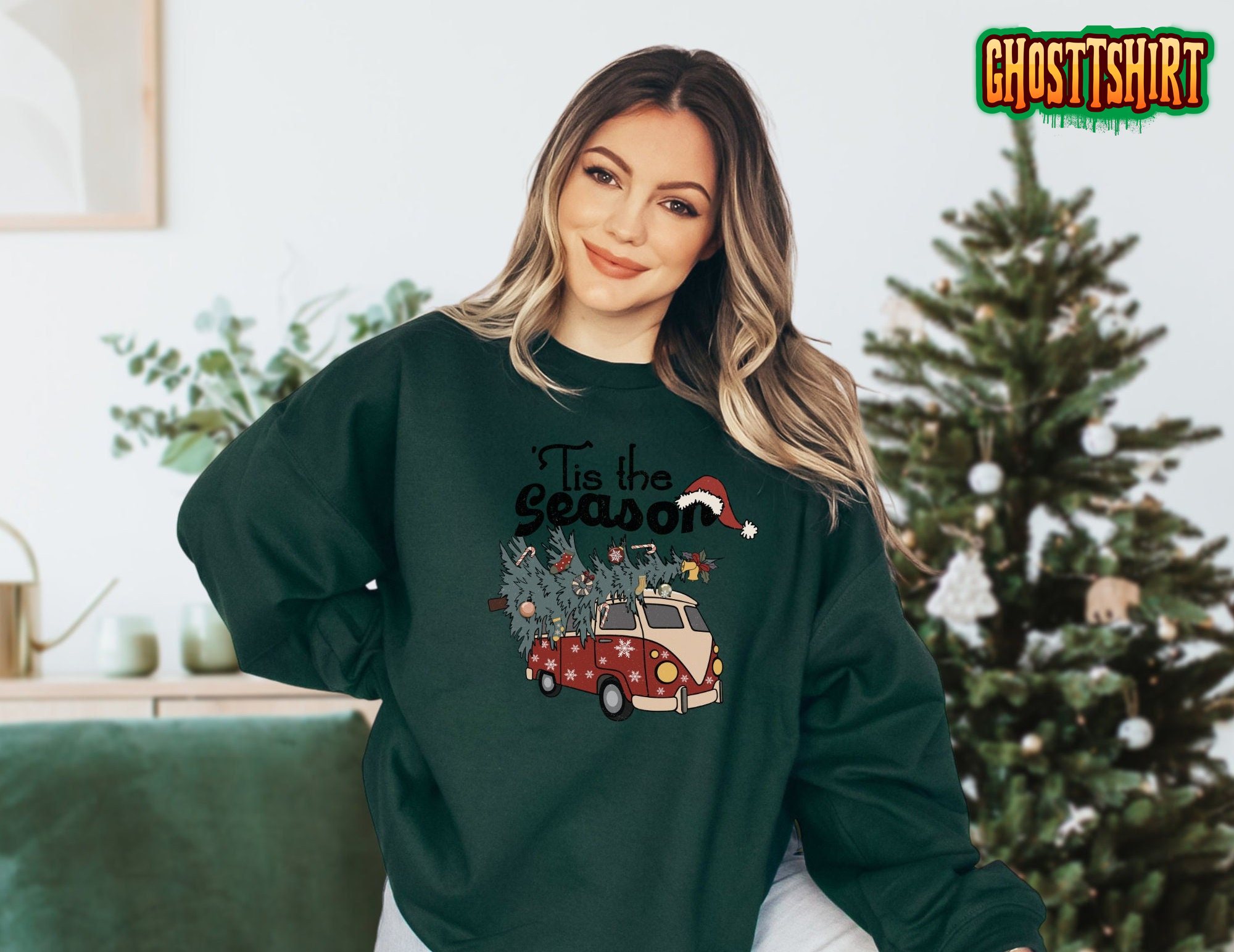 Tis The Season Tree Christmas Sweatshirt