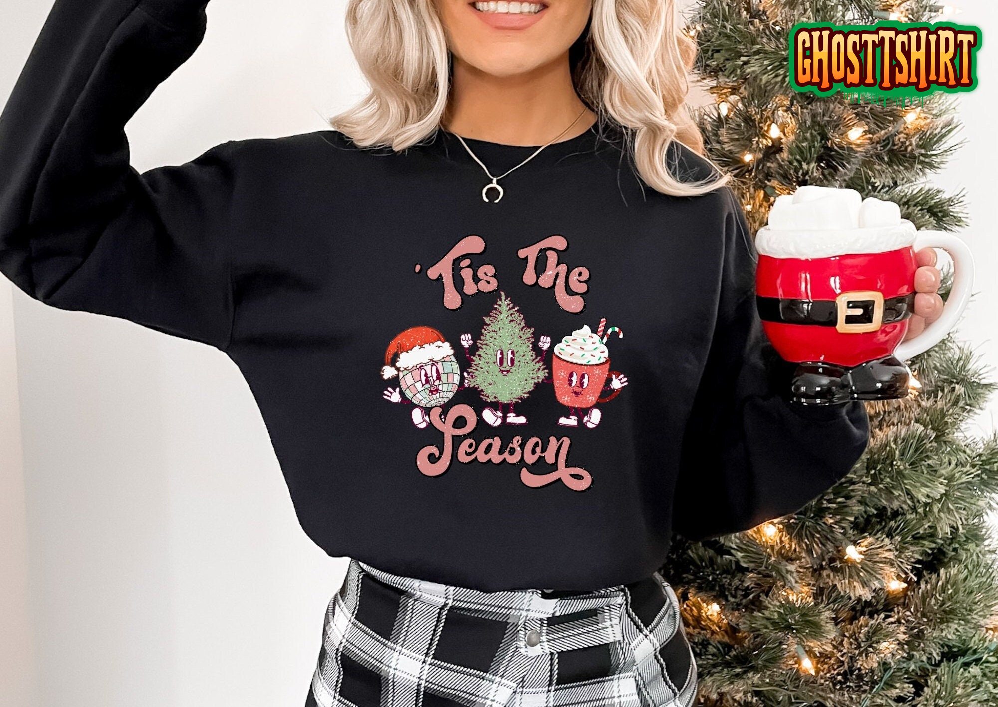 Tis The Season Vintage Christmas Sweatshirt