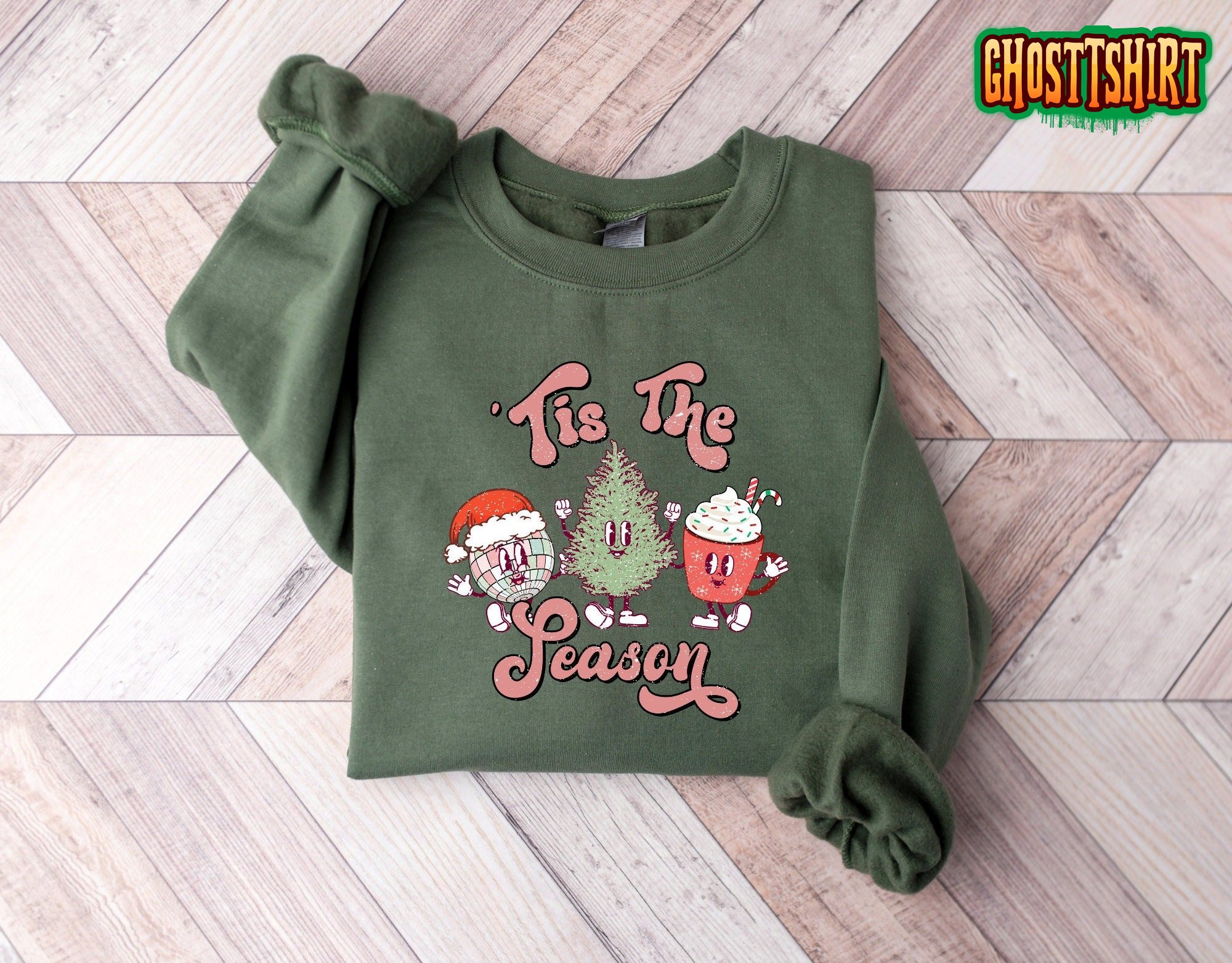 Tis The Season Vintage Christmas Sweatshirt