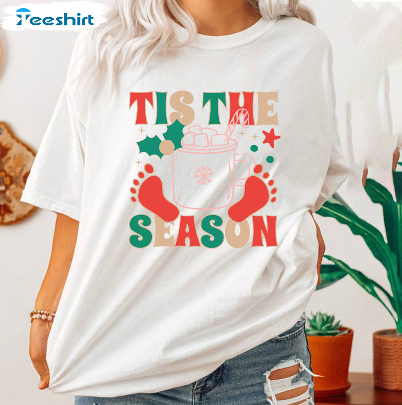 Tis The Season Vintage Shirt, Christmas Apparels Short Sleeve Unisex Hoodie