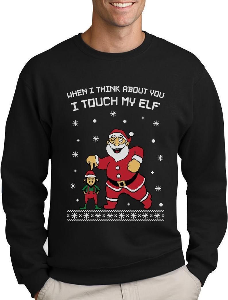 Touch My Elf Ugly Christmas Sweater | For Men & Women | Adult | US1746- Best Christmas Gifts 2023