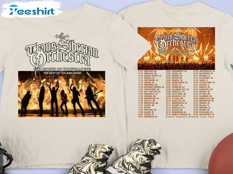 Trans Siberian Orchestra The Ghost Of Christmas Eve Winter Tour 2022 Short Sleeve , Unisex T-shirt