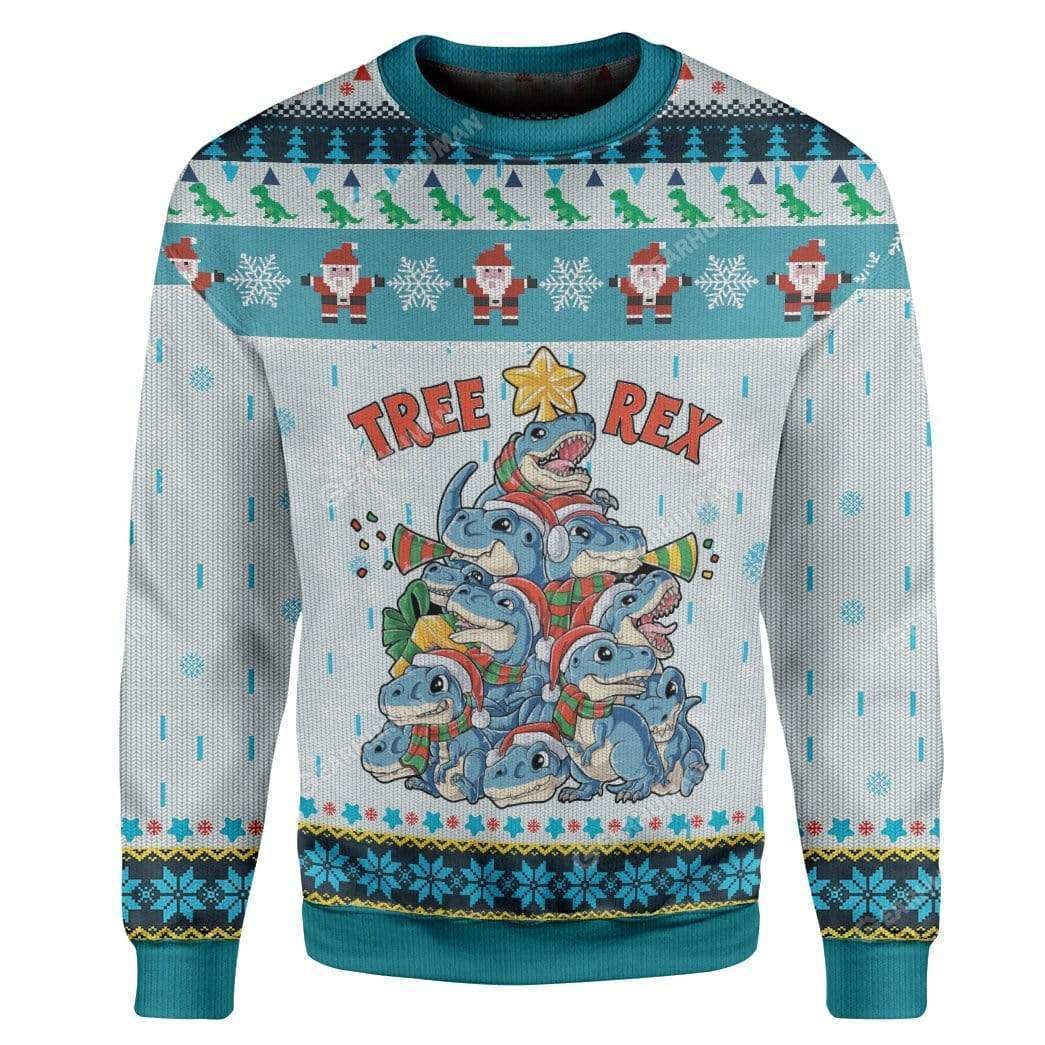 Tree Rex Ugly Christmas Sweater | For Men & Women | Adult | US1822- Best Christmas Gifts 2023