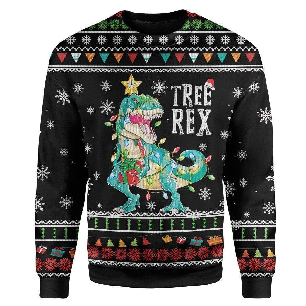 Tree Rex Ugly Christmas Sweater | For Men & Women | Adult | US1830- Best Christmas Gifts 2023