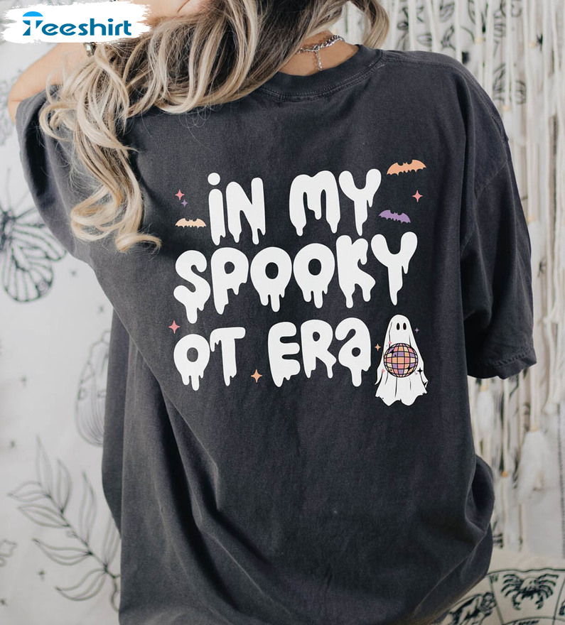 Trendy In My Spooky Ot Era Shirt, Cute Halloween Tee Tops Sweater