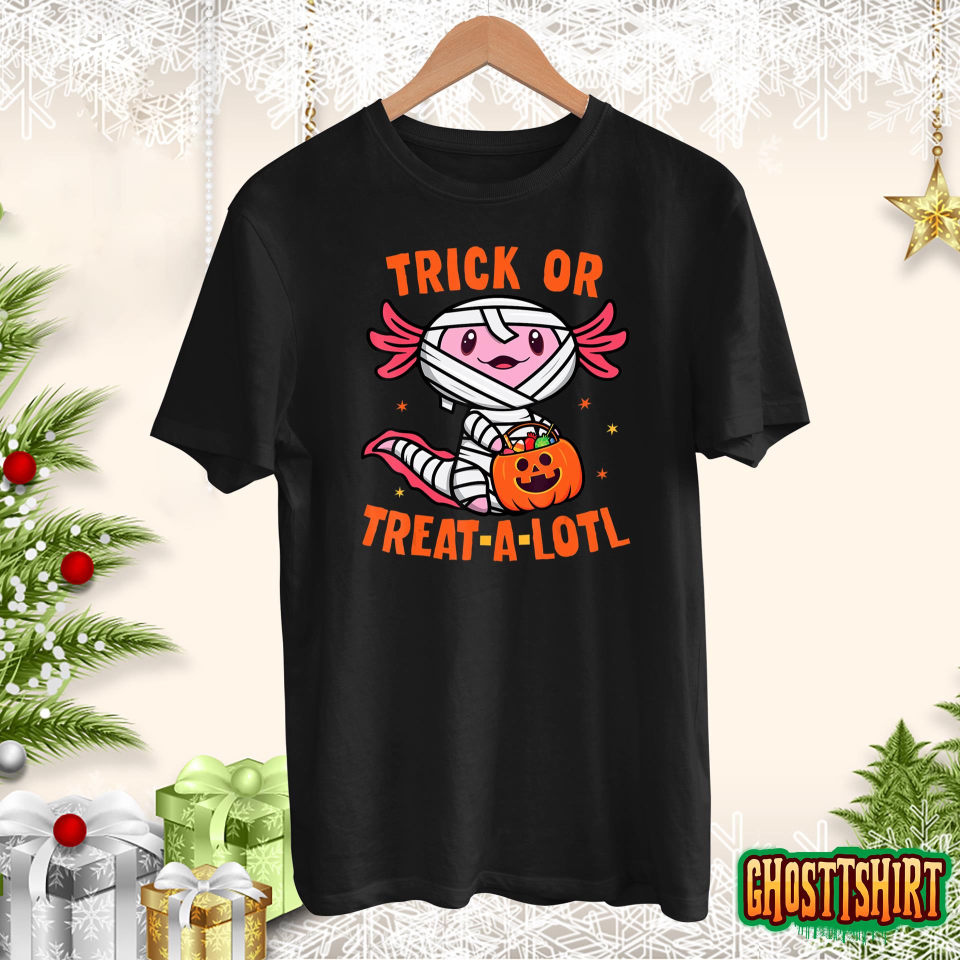 Trick or Treat A Lotl Axolotl Halloween Costume T-Shirt