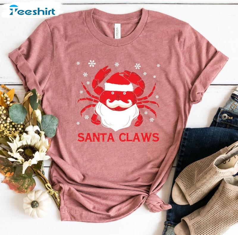 Tropical Santa Claws Christmas Sweatshirt Hoodie Long Sleeve