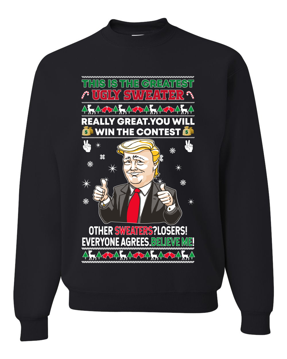 Trump This is the Greatest Ugly Christmas Sweater- Best Christmas Gifts 2023