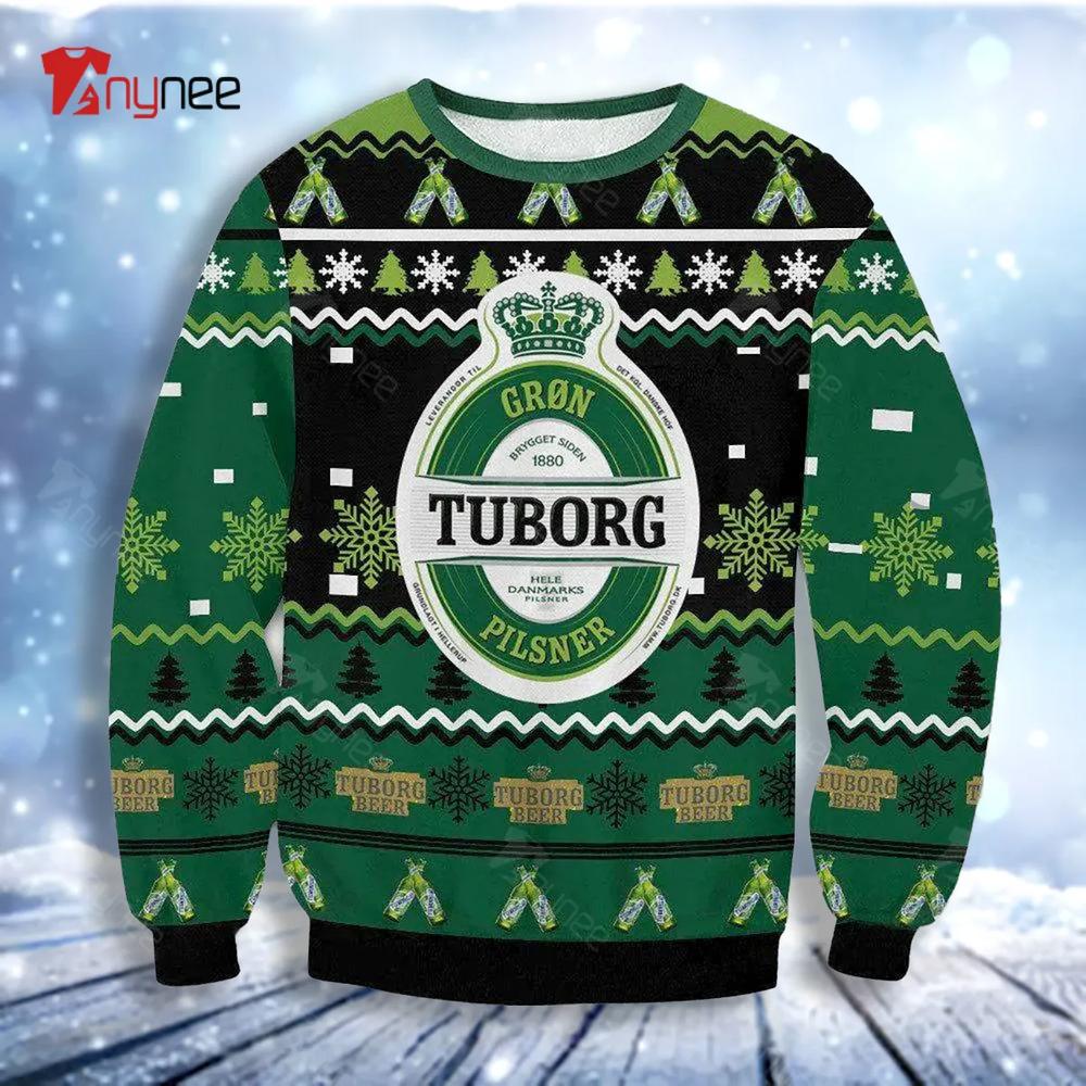 Tuborg Pilsner Beer Chritsmas Ugly Christmas Sweater- Best Christmas Gifts 2023