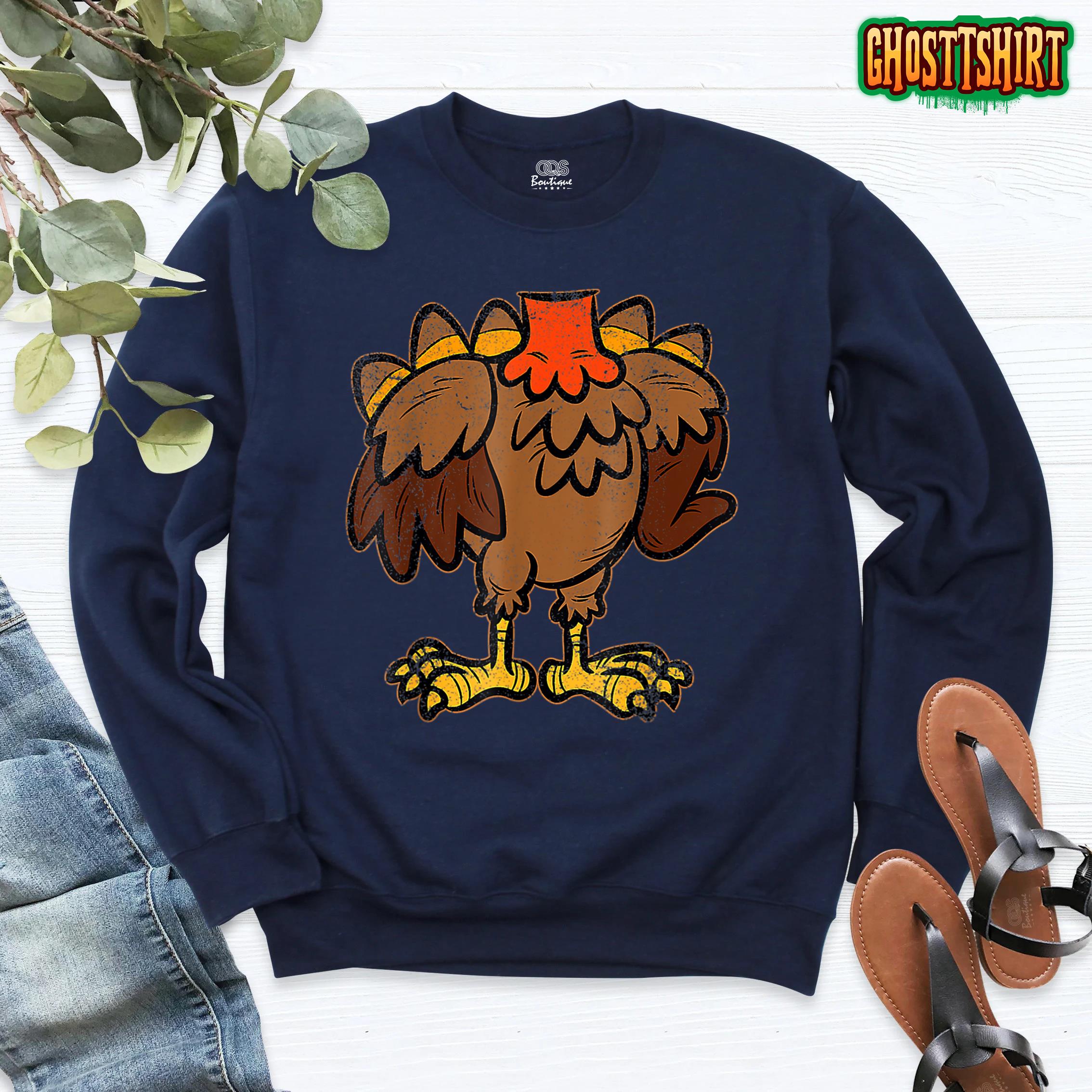 Turkey Body Costume Thanksgiving Day Funny Fall Autumn Sweatshirt