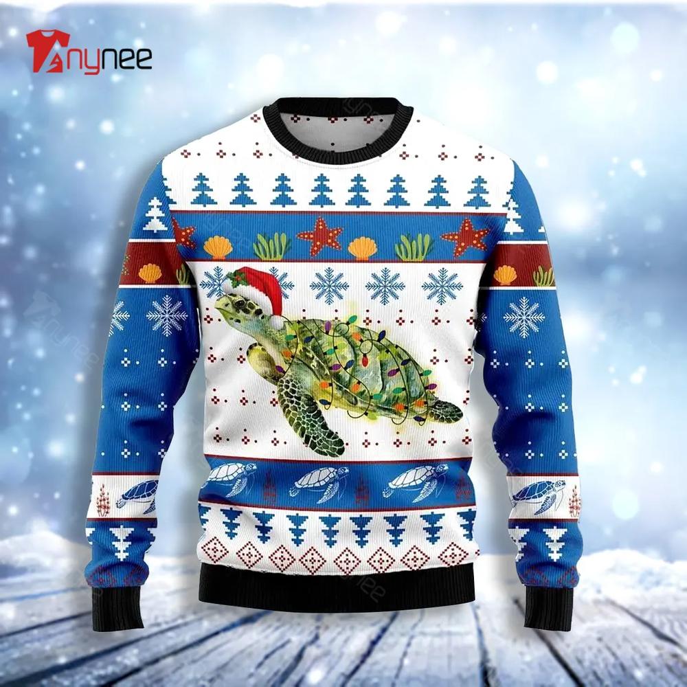 Turtle Christmas Ugly Christmas Sweater- Best Christmas Gifts 2023