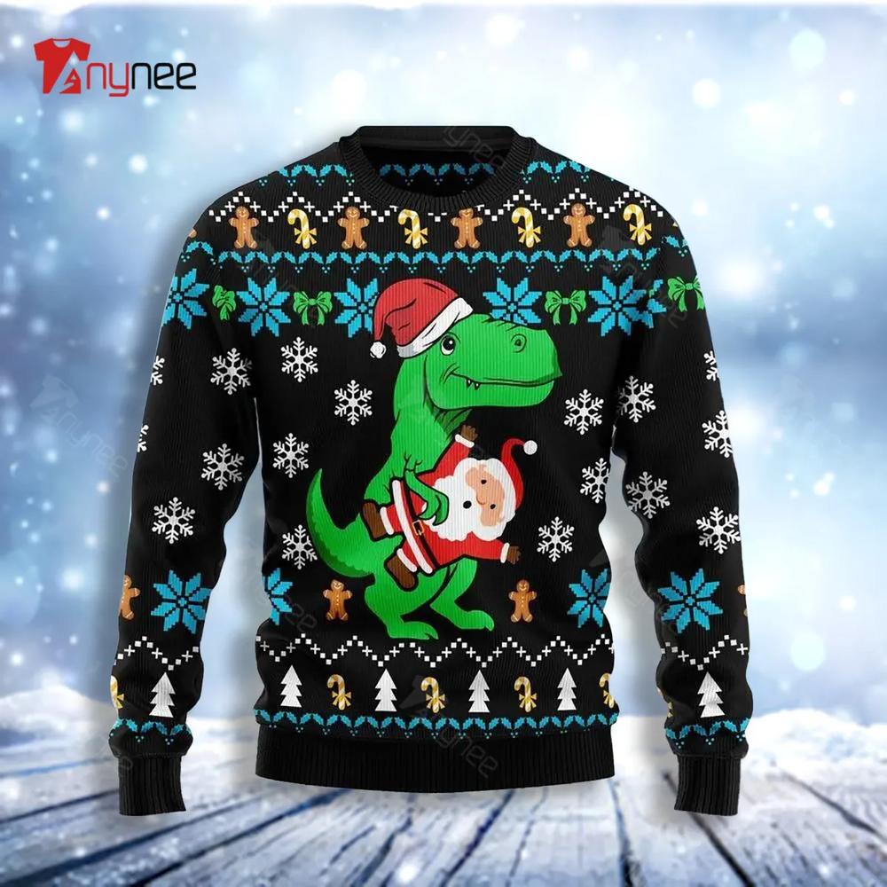 Ugly Christmas Dinosaur Ugly Christmas Sweater- Best Christmas Gifts 2023