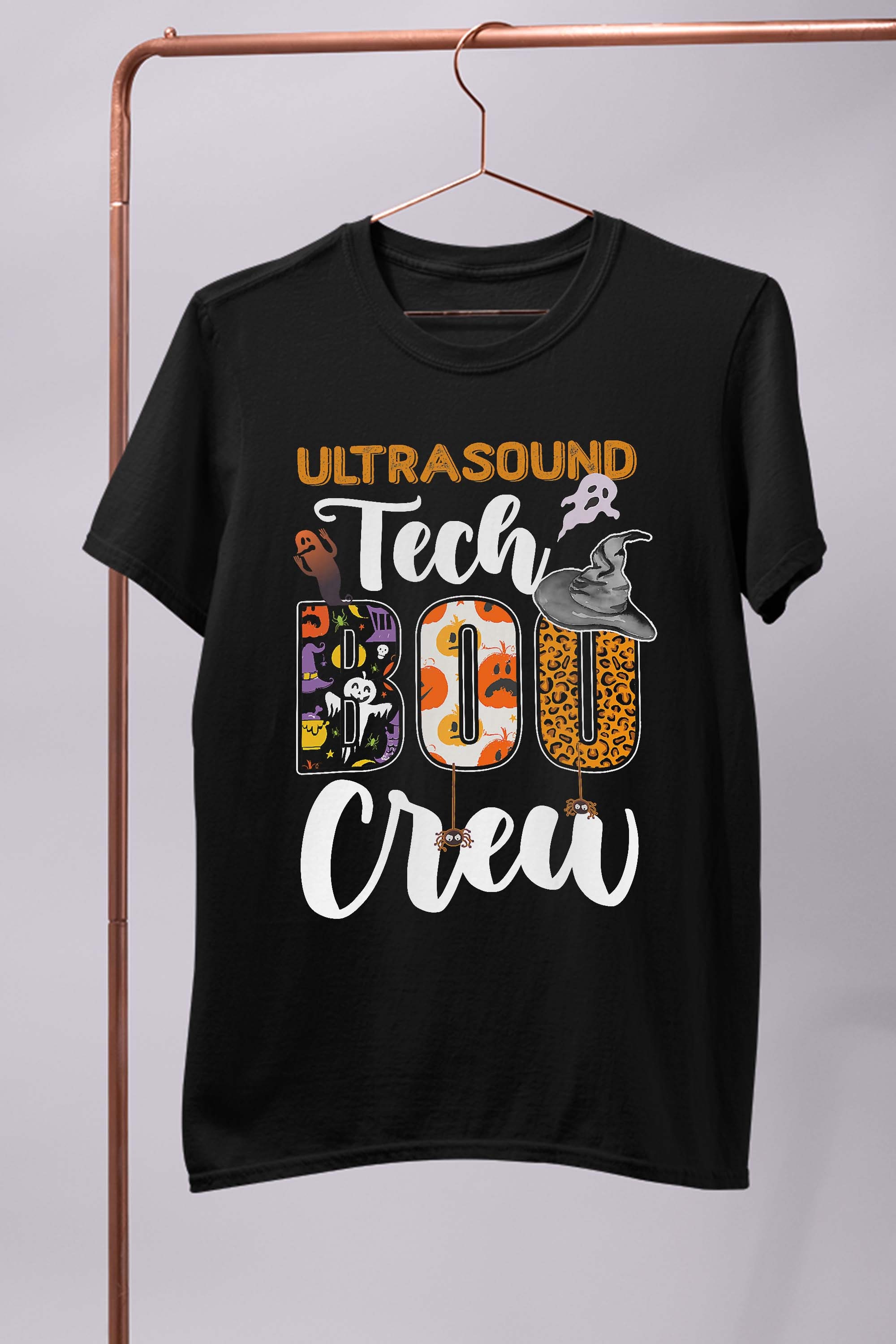 Ultrasound Tech Boo Crew Funny Halloween Technician Matching Gift T-Shirt