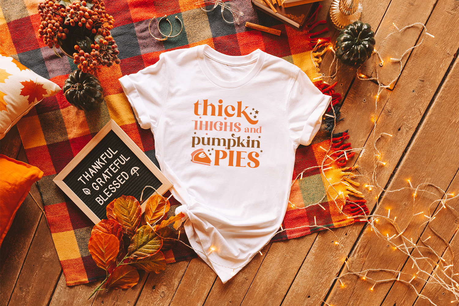 Unisex Half-Sleeves Thanksgiving Food Shirts For Fun Gathering