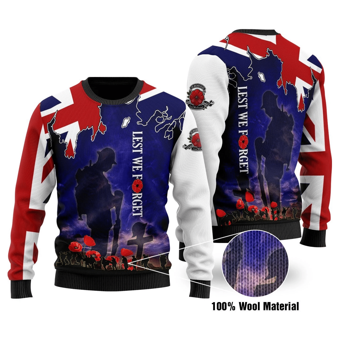 United Kingdom Veterans Ugly Christmas Sweater | For Men & Women | Adult | US1677- Best Christmas Gifts 2023