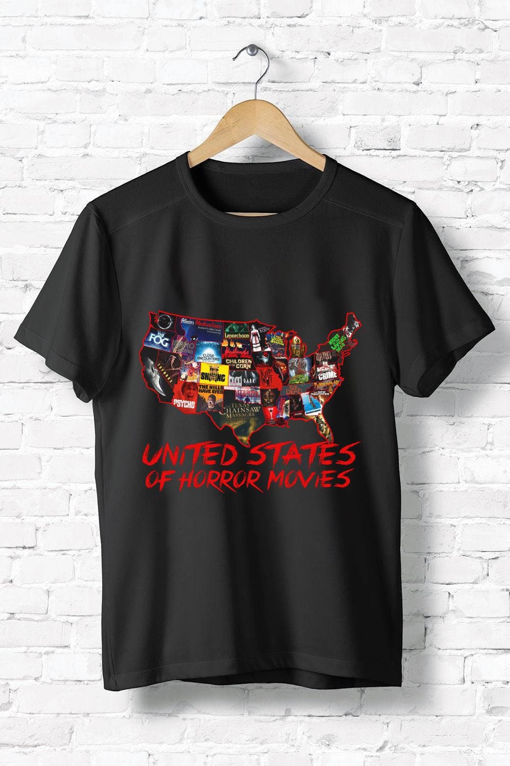 United States Horror Movies Halloween T-Shirt