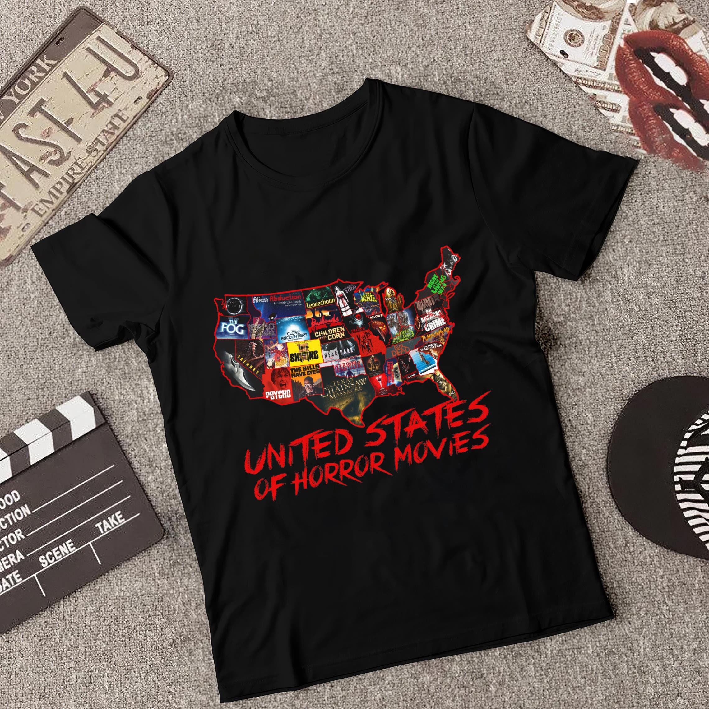 United States Horror Movies Halloween T-Shirt