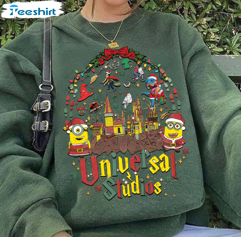 Universal Studios Christmas Vintage Shirt, Sweatshirt Unisex Hoodie