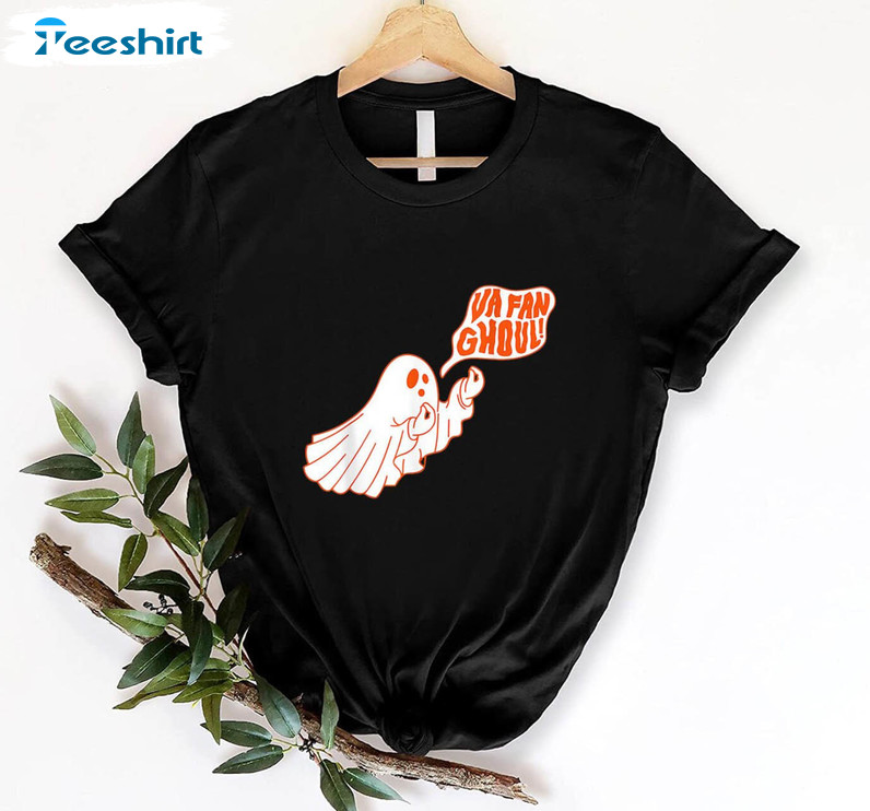 Va Fan Ghoul Shirt, Funny Halloween Ghost Hoodie Long Sleeve