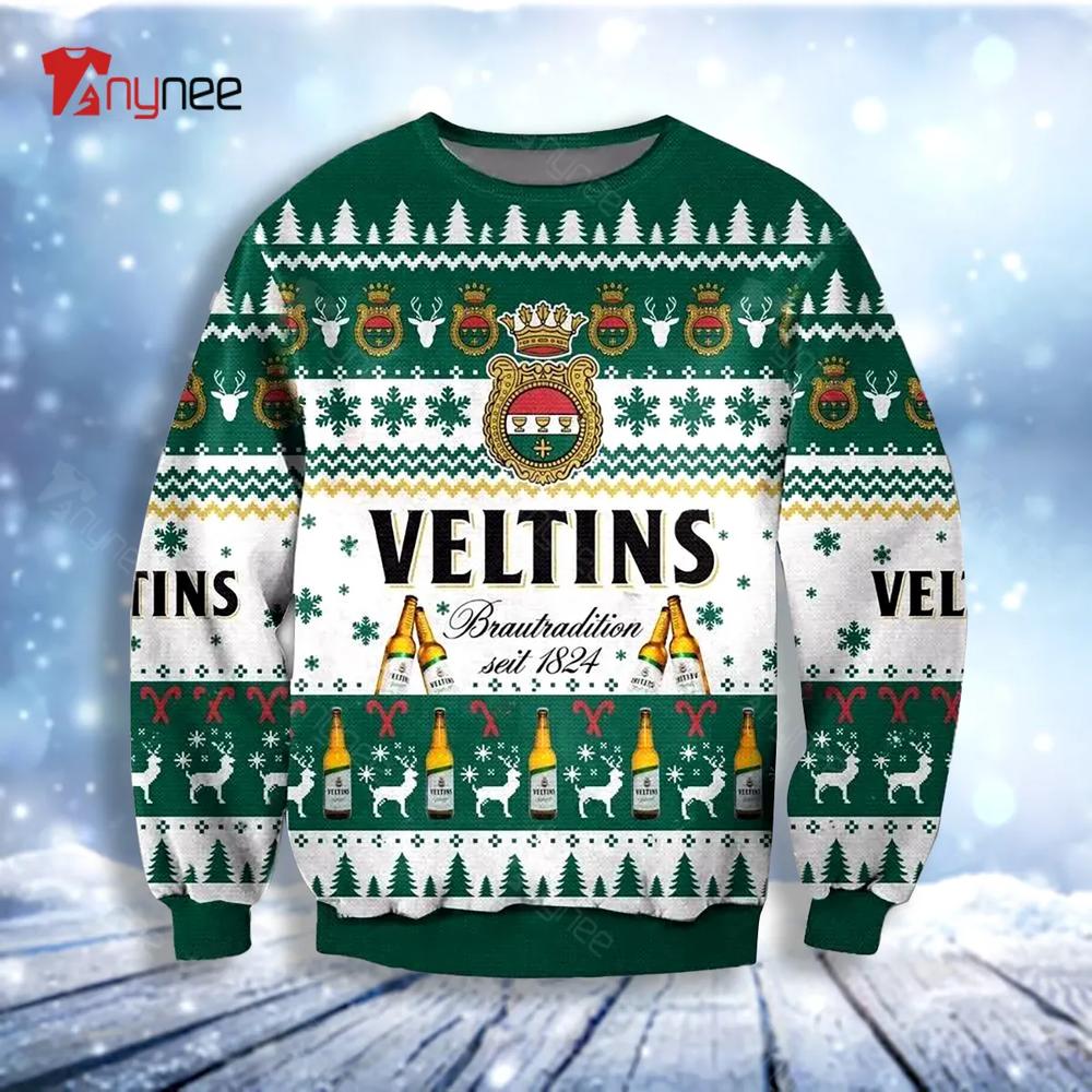 Veltins Brautradition Seit 1824 Ugly Christmas Sweater- Best Christmas Gifts 2023