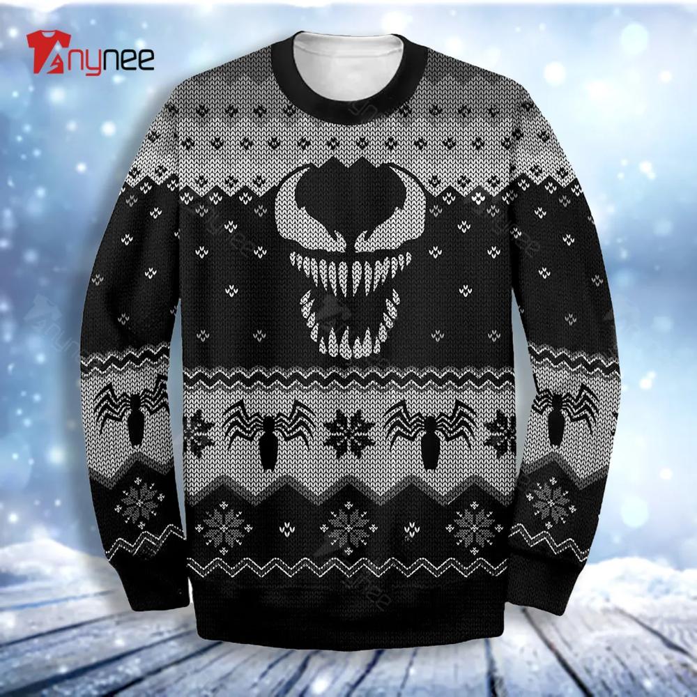 Venom Dc Mask Ugly Christmas Sweater- Best Christmas Gifts 2023