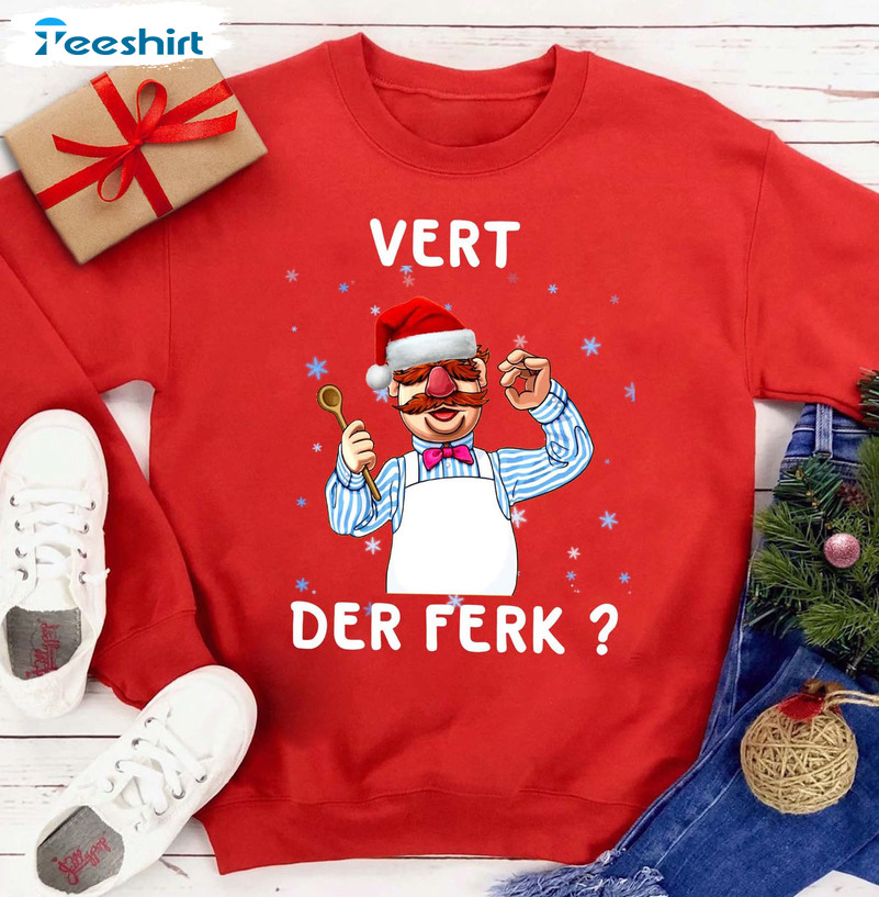 Vert Der Ferk Christmas Shirt, Swedish Vintage Crewneck Unisex Hoodie