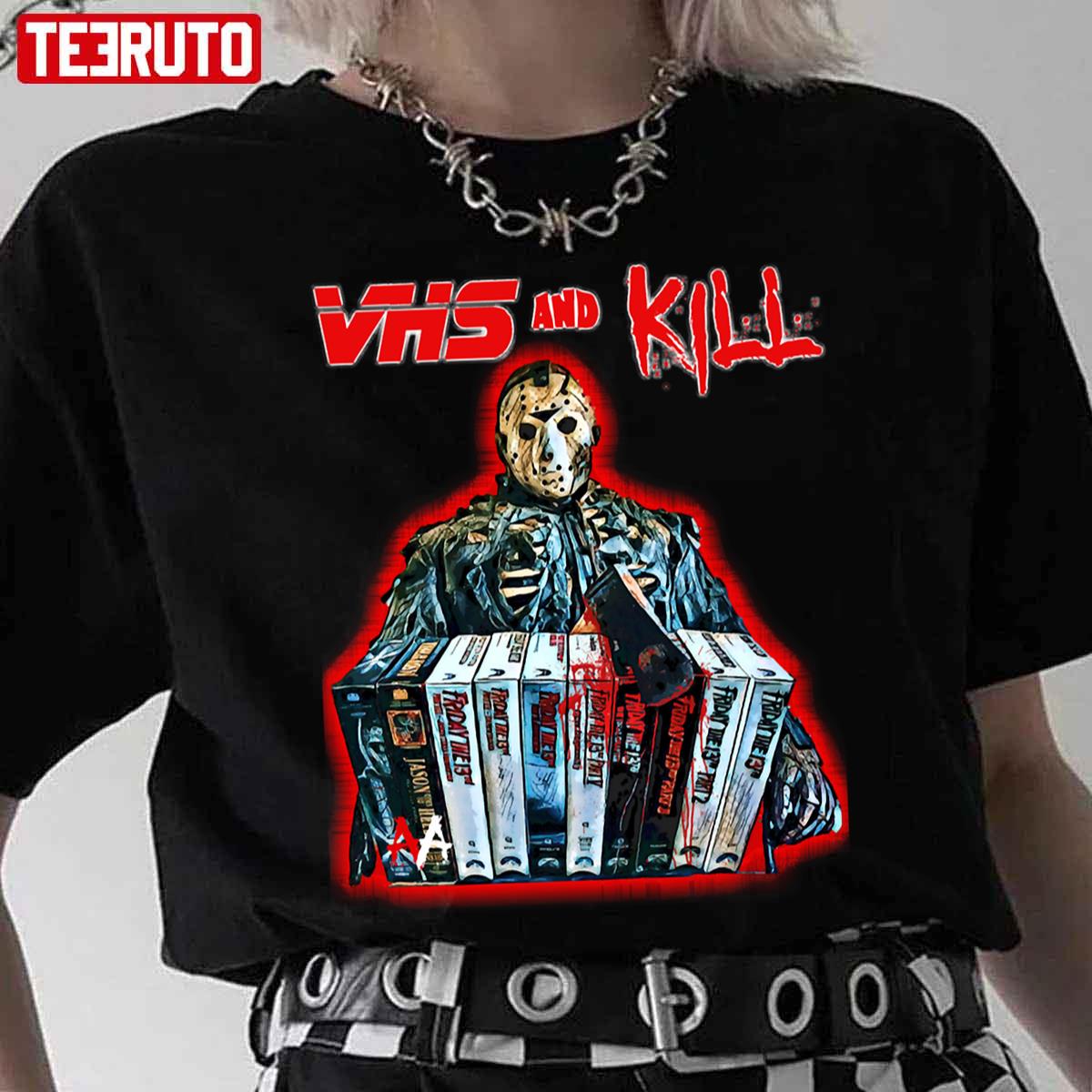 Vhs And Kill Jason Halloween Unisex T-Shirt