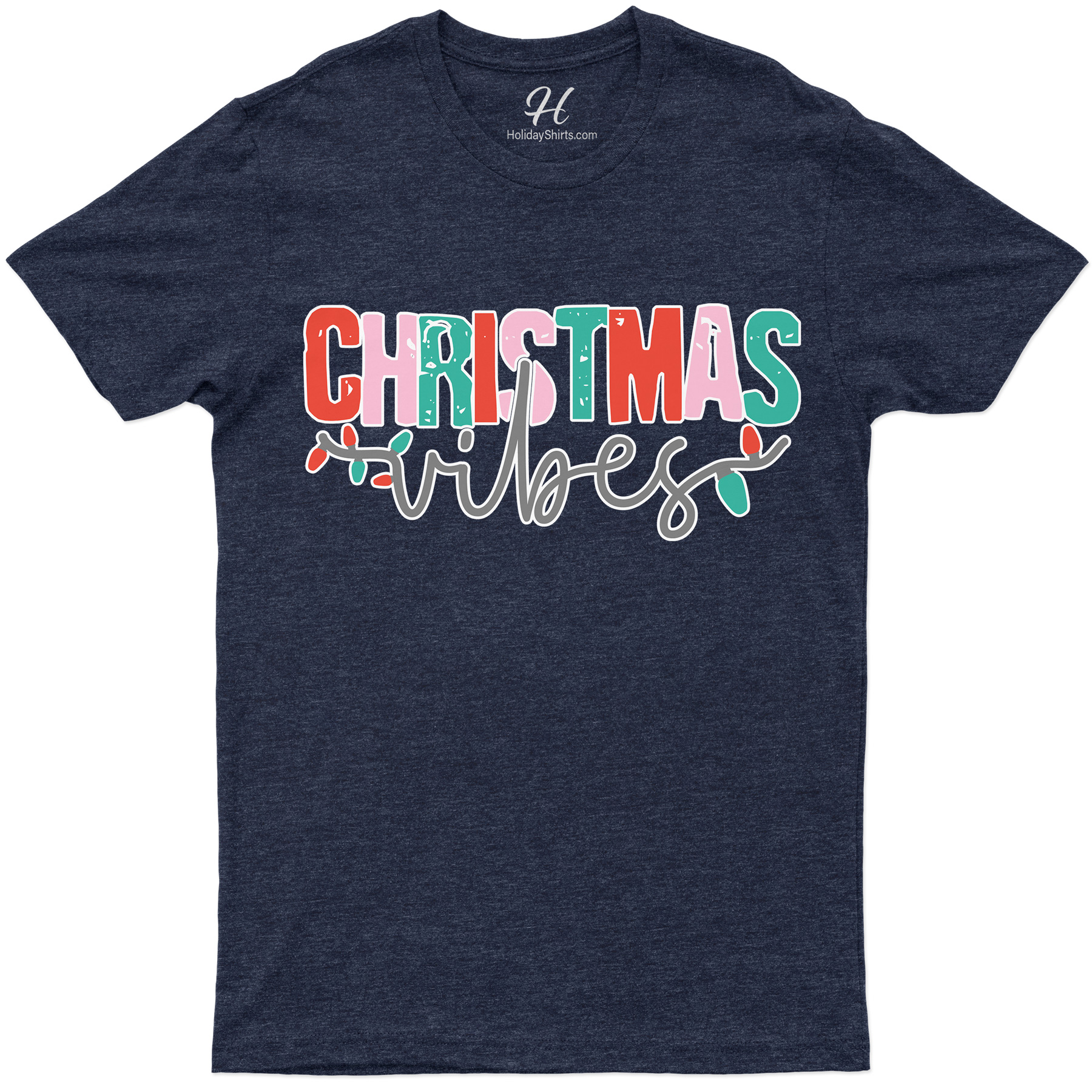 Vibrant ‘Christmas Vibes’ Festive Shirt