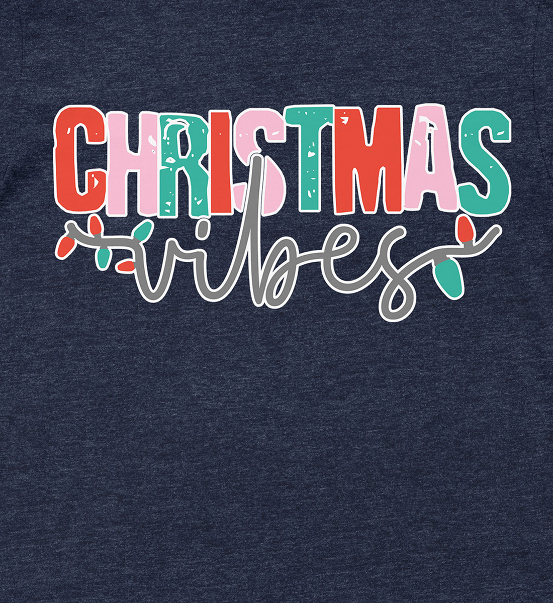 Vibrant ‘Christmas Vibes’ Festive Shirt