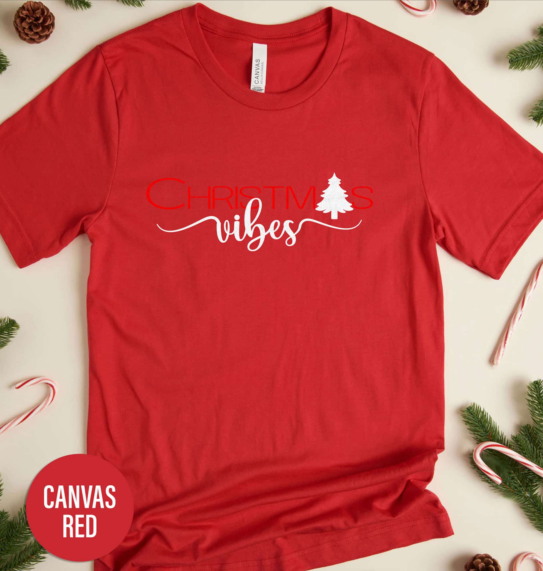 Vibrant Christmas Vibes Tree Shirt