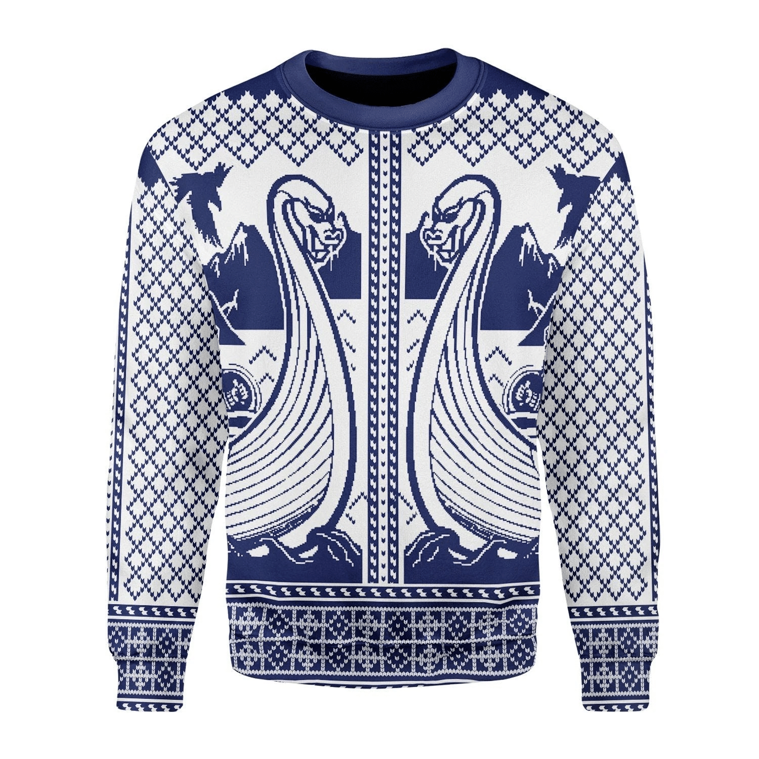 Viking Boat Ugly Christmas Sweater | For Men & Women | Adult | US3469- Best Christmas Gifts 2023