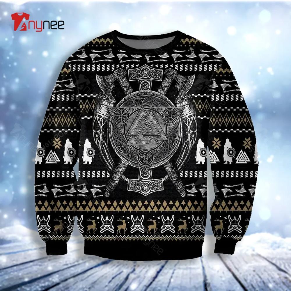 Viking Knitting Pattern Ugly Christmas Sweater- Best Christmas Gifts 2023