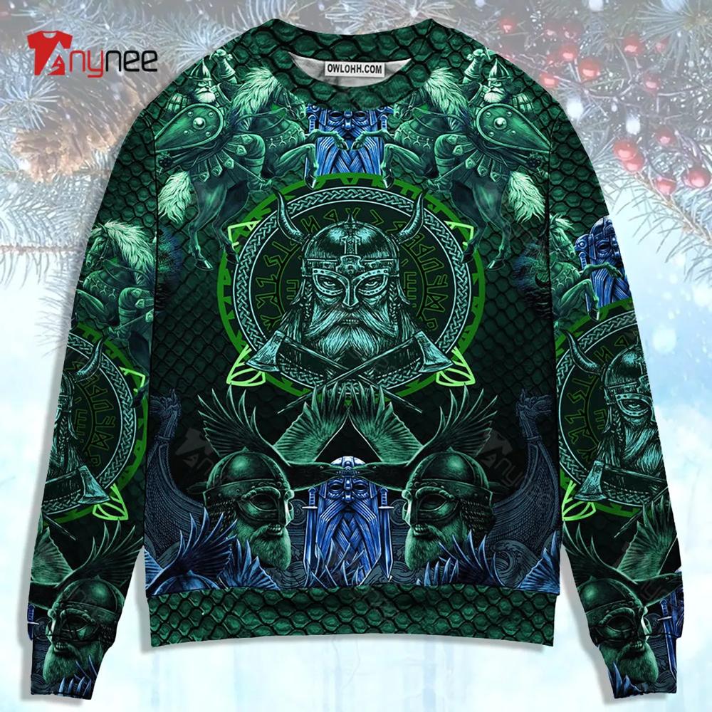 Viking See You In Valhalla Ugly Christmas Sweater- Best Christmas Gifts 2023