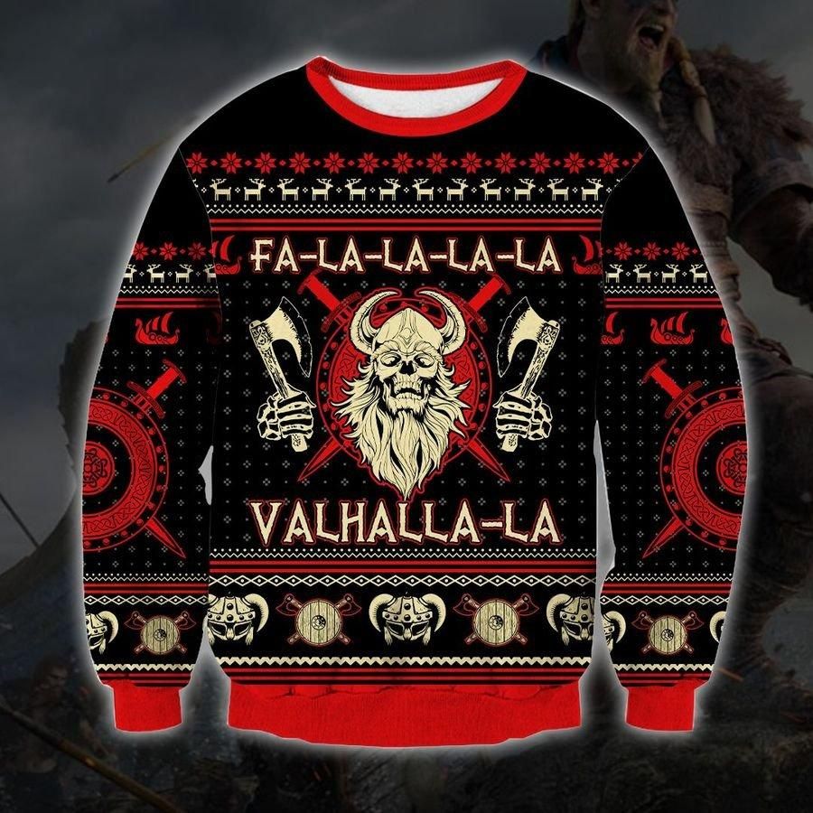 Viking Valhalla-la Ugly Christmas Sweater | For Men & Women | Adult | US1857- Best Christmas Gifts 2023