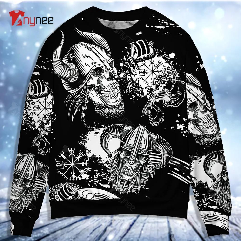 Viking Victory Life Black Style Ugly Christmas Sweater- Best Christmas Gifts 2023