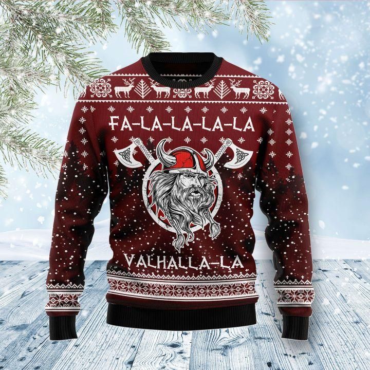 Vikings Fa La La La Ugly Christmas Sweater | For Men & Women | Adult | US1488- Best Christmas Gifts 2023