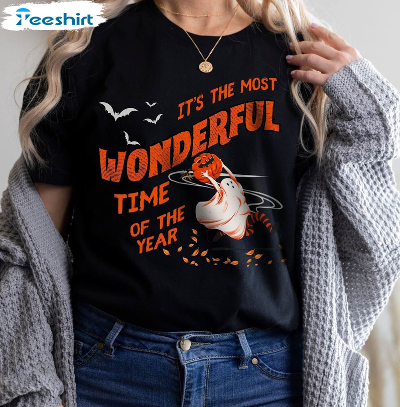 Vintage Ghost Ghost Halloween Shirt, Retro Unisex T-shirt Crewneck