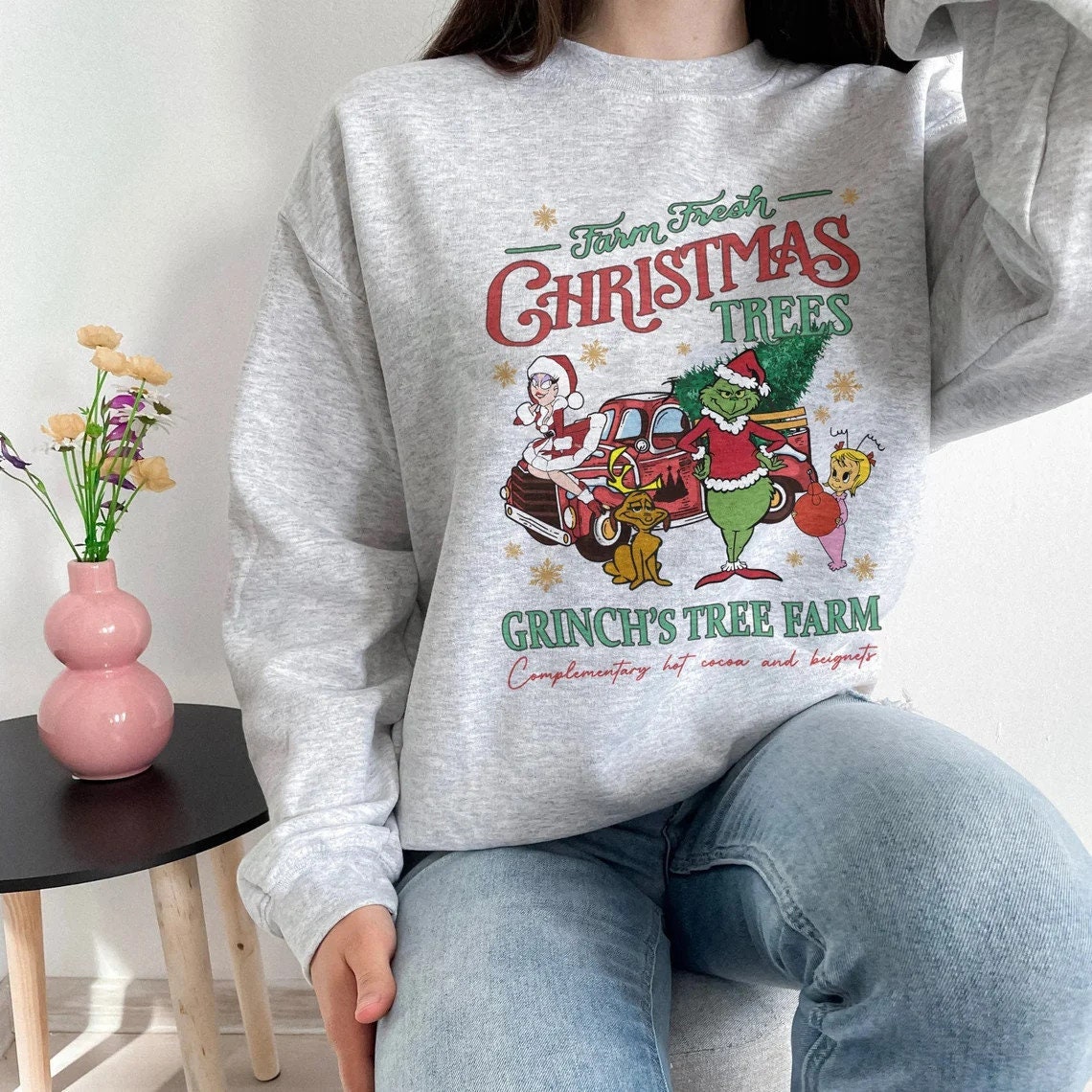 Vintage Grinch Christmas 2022 Unisex Sweatshirt