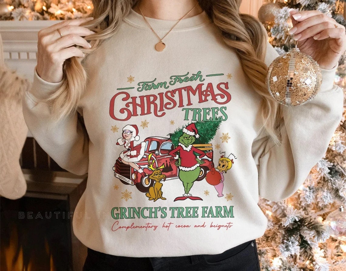 Vintage Grinch Christmas 2022 Unisex Sweatshirt