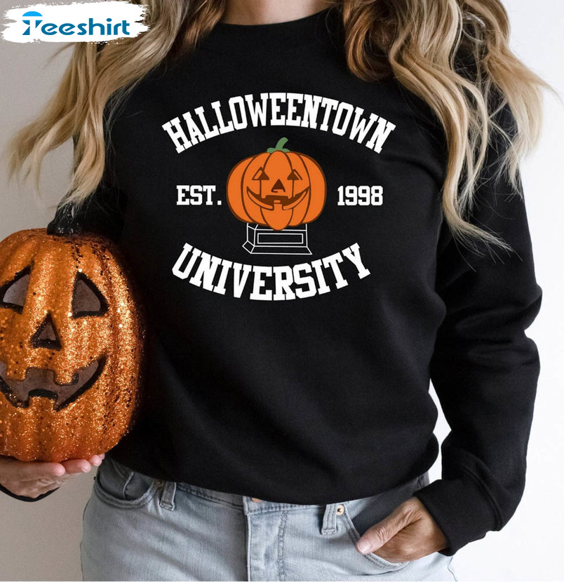 Vintage Halloween Town Est 1998 Shirt, Pumpkin Halloweentown Unisex Hoodie Crewneck